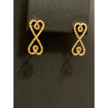 Load image into Gallery viewer, 18K Gold Earrings Post Infinity 1.80 grams - Rafant
