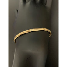 Load image into Gallery viewer, 18K Gold Bracelet Soft Flexible Bangle 6.75 inches 1.77 grams - Rafant

