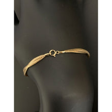 Load image into Gallery viewer, 18K Gold Bracelet Soft Flexible Twisted 6.75 inches 1.03 grams - Rafant
