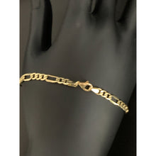 Load image into Gallery viewer, 18K Gold Chain Figaro Bracelet Size 7.5 Inches - Rafant
