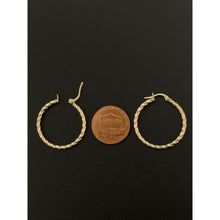 Load image into Gallery viewer, 18K Gold Earrings Hoops Loops 1.43 grams - Rafant
