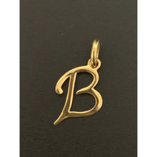 Load image into Gallery viewer, 18K Gold Pendant Charm Letter B - Rafant
