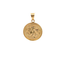 Load image into Gallery viewer, 18K Yellow Gold Pendant Round Dragon Lucky Fortune 1.42 grams - Rafant

