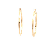 Load image into Gallery viewer, 18K Yellow Gold Earrings Hoops Spiral 1.47 grams - Rafant
