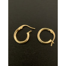 Load image into Gallery viewer, 18K Gold Earrings Hoops Loops Small 0.88 grams - Rafant
