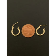 Load image into Gallery viewer, 18K Gold Earrings Hoops Loops Small 0.87 grams - Rafant
