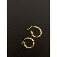 Load image into Gallery viewer, 18K Gold Earrings Hoops Loops Small 0.88 grams - Rafant
