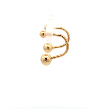 Load image into Gallery viewer, 18K Yellow Gold Earrings Balls Screw 1.27 grams - Rafant
