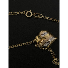 Load image into Gallery viewer, 18K Gold Necklace Chain 17.5 inches with Puffed Heart Pendant 2.07 grams - Rafant
