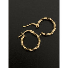 Load image into Gallery viewer, 18K Gold Earrings Hoops Loops Small 0.80 grams - Rafant
