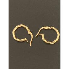 Load image into Gallery viewer, 18K Gold Earrings Hoops Loops Small 0.80 grams - Rafant

