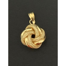 Load image into Gallery viewer, 18K Gold Earrings Pendant Knot 0.93 grams - Rafant
