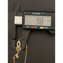 Load image into Gallery viewer, 18K Saudi Gold Bracelet Beads Jesus Tricolor Size 7 - Rafant
