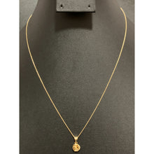 Load image into Gallery viewer, 18K Gold Necklace Chain Cable Link 17.50&quot; with Knot Pendant 1.24 grams - Rafant
