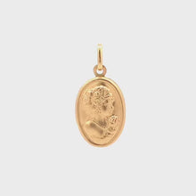 Load and play video in Gallery viewer, 18K Yellow Gold Pendant Woman Lady 1.18 grams
