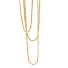 Load image into Gallery viewer, 18K Yellow Gold Necklace Chain Popcorn 17.5 inches 1.84 grams - Rafant
