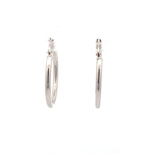 Load image into Gallery viewer, 18K White Gold Earrings Hoops 1.26 grams - Rafant
