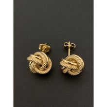 Load image into Gallery viewer, 18K Gold Earrings Stud Knot 2.22 grams - Rafant
