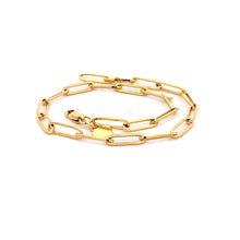 Load image into Gallery viewer, 18K Yellow Gold Bracelet Paperclip Size 7.5 inches - Rafant
