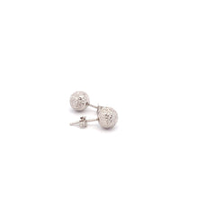 Load image into Gallery viewer, 18K White Gold Earrings Stud Balls 1.09 grams - Rafant
