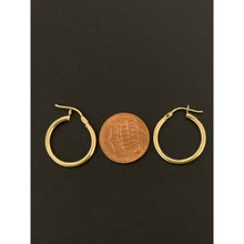 Load image into Gallery viewer, 18K Gold Earrings Hoops Loops 1.37 grams - Rafant
