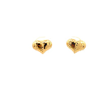 Load image into Gallery viewer, 18K Yellow Gold Earrings Heart Stud 1.37 grams - Rafant
