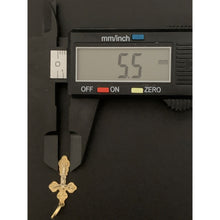 Load image into Gallery viewer, 18K Saudi Gold Two Tone Cross Pendant - Rafant
