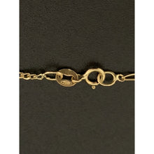 Load image into Gallery viewer, 18K Gold Necklace  Figaro Chain Only Lightweight 1.30 grams 17.75 inches - Rafant
