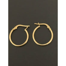 Load image into Gallery viewer, 18K Gold Earrings Hoops Loops 1.22 grams Small - Rafant
