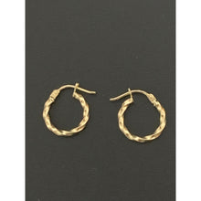 Load image into Gallery viewer, 18K Gold Earrings Hoops Loops 0.89 grams Very Small - Rafant
