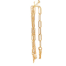 Load image into Gallery viewer, 18K Yellow Gold Necklace Chain Paperclip 1.36 grams Size 16 inches - Rafant
