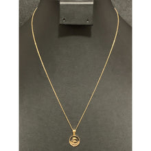 Load image into Gallery viewer, 18K Gold Necklace Chain 17.25&quot; with Round Circle Dolphin Pendant 1.28 grams - Rafant
