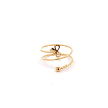 Load image into Gallery viewer, 18K Yellow Gold Ring Spiral Ribbon Ring 1.09 grams Size 7.5 - Rafant
