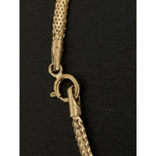 Load image into Gallery viewer, 18K Gold Necklace Omega Soft Mesh Flexible Size 17.75 inches 1.27 grams - Rafant
