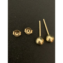 Load image into Gallery viewer, 18K Gold Earrings Stud Polished Balls 1.55 grams - Rafant
