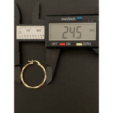 Load image into Gallery viewer, 18K Gold Earrings Hoops Loops Twist 1.27 grams - Rafant
