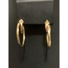 Load image into Gallery viewer, 18K Gold Twin Loops Hoops Earrings 2.21 grams - Rafant
