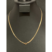 Load image into Gallery viewer, 18K Gold Necklace Flat Chain 17.50 inches 4.57 grams - Rafant
