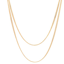 Load image into Gallery viewer, 18K Yellow Gold Necklace Chain Curb 24 inches 2.33 grams - Rafant
