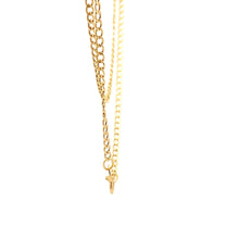 Load image into Gallery viewer, 18K Yellow Gold Necklace Chain Curb 15.75 inches 1.01 grams - Rafant
