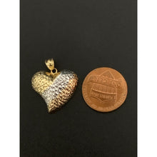 Load image into Gallery viewer, 18K Gold Pendant Heart 1.65 grams with Defects Scratches in the Back of the Pendant - Rafant
