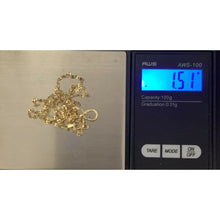 Load image into Gallery viewer, 18K Saudi Gold Necklace Chain 17.50&quot; with Infinity Pendant - Rafant
