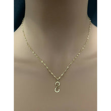 Load image into Gallery viewer, 18K Saudi Gold Necklace Chain 17.50&quot; with Infinity Pendant - Rafant
