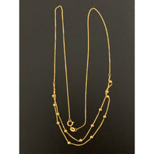 Load image into Gallery viewer, 18K Gold Necklace 18 inches Beaded 1.01 grams - Rafant
