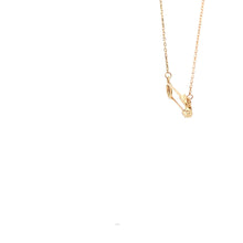 Load image into Gallery viewer, 18K Yellow Gold Necklace Chain Pendant Pin 16.5 inches with one inch extension 2.31 grams - Rafant
