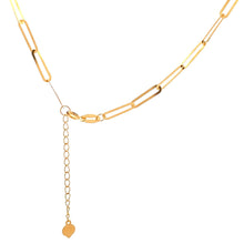 Load image into Gallery viewer, 18K Yellow Gold Necklace Chain Paperclip 1.22 grams 15.75 inches plus one inch extension - Rafant
