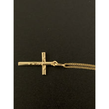Load image into Gallery viewer, 18K Gold Necklace Chain 18 inches Cross Pendant 1.44 grams - Rafant
