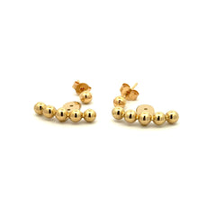 Load image into Gallery viewer, 18K Gold Earrings Balls Bead Stud Post 2.60 grams - Rafant
