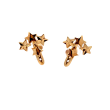 Load image into Gallery viewer, 18K Gold Earrings Stud Post Stars - Rafant
