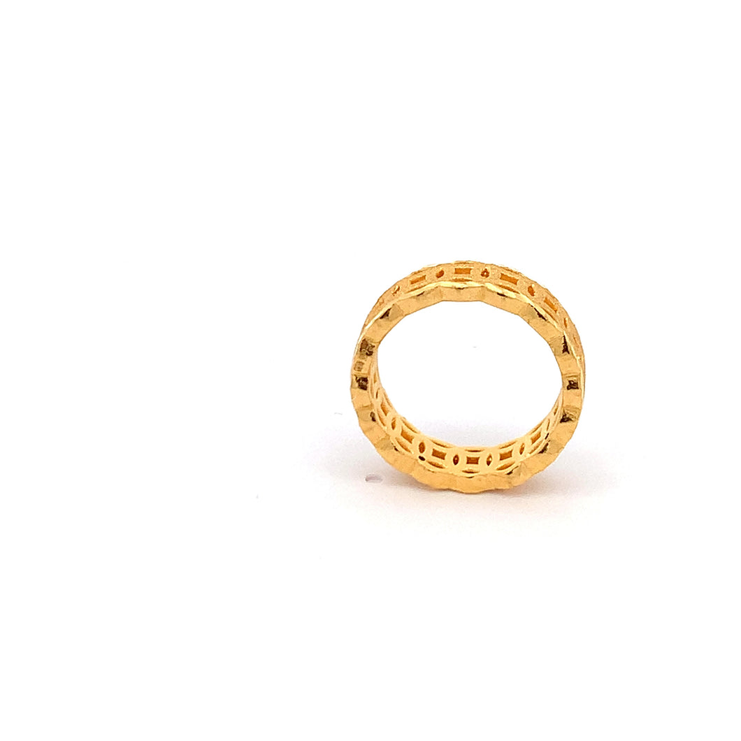 24K Gold Lucky Coin Fortune Ring - Rafant